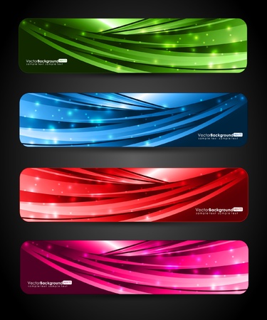 Eps10 Set of Banner Vector Design のイラスト素材