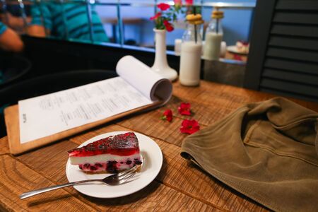 The concept of food photography. Beautiful dessert cafe restaurant tasty and appetizing.の写真素材
