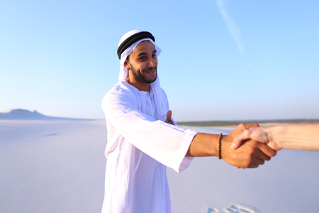 Portrait of Muslim maleの写真素材