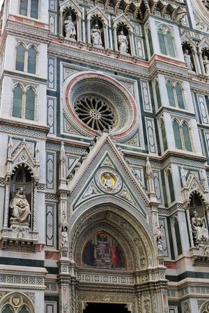 Great Florence Cathedral in Italy. Concept of region architecture and European architecture.の写真素材