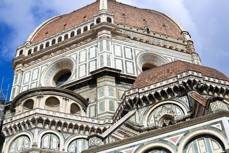 Wonderful exterior Florence Cathedral in Italy. Concept of region architecture and European architecture.の写真素材