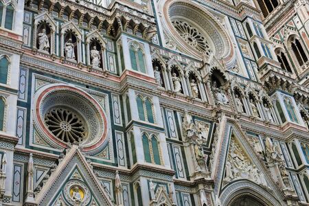Great exterior Florence Cathedral in Italy. Concept of region architecture and European architecture.の写真素材