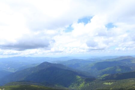 Amazing Appenine mountains and clouds in background. Concept of nature landscapes.の写真素材
