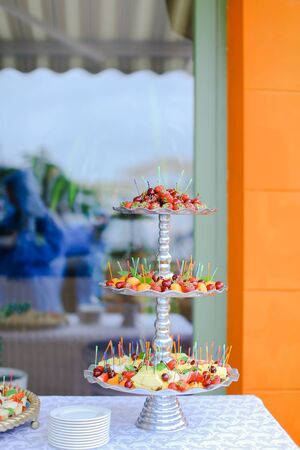 Sweet dessert on table. Concept of delicious food.の写真素材