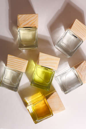 Herbal and oil treatment equipment in relaxing spa scene.の写真素材