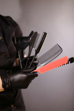 hair dye kit for hairstylistの写真素材