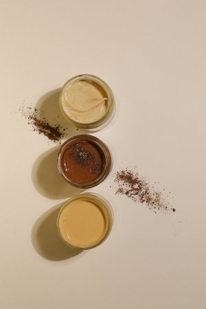 Texture close up Almond Butter or Peanut butterの写真素材