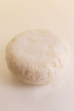 bars of natural soap with dried herbsの写真素材