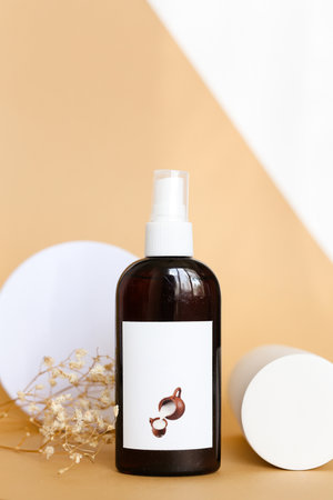 Natural Spa Treatment, beauty care productsの写真素材