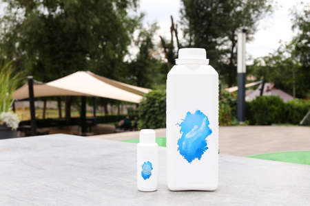 cleaning and sanitation products cleaning agent, bleach or fabric softenerの写真素材