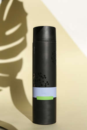 collection of various beauty hygiene tubes on backgroundの写真素材