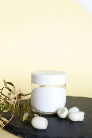 Natural Spa Treatment, beauty care products for cocoon peelingの写真素材