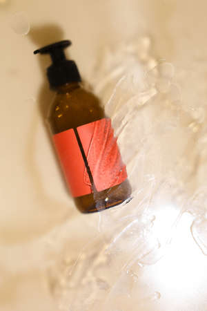 Natural Spa Treatment, beauty care products. Focus on textureの写真素材