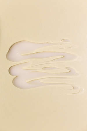 Cosmetic cream texture on neutral backgroundの写真素材