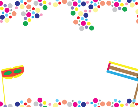 Happy Purim white backgroundのイラスト素材