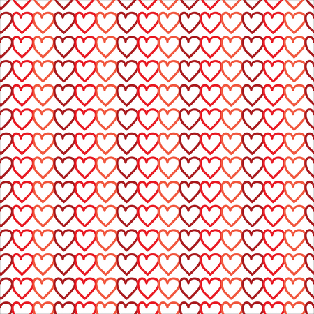 Hearts seamless pattern on White backgroundのイラスト素材