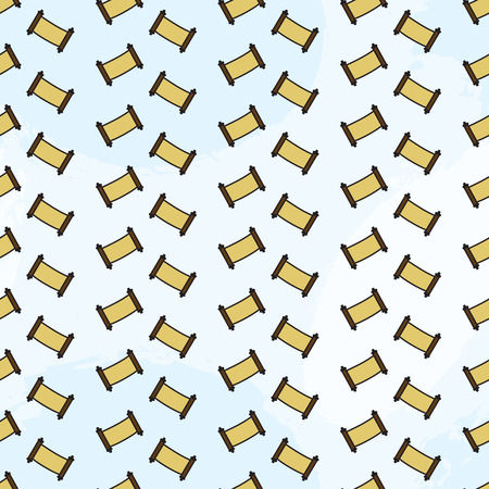 Torah scroll jewish prayer book seamless patternの写真素材
