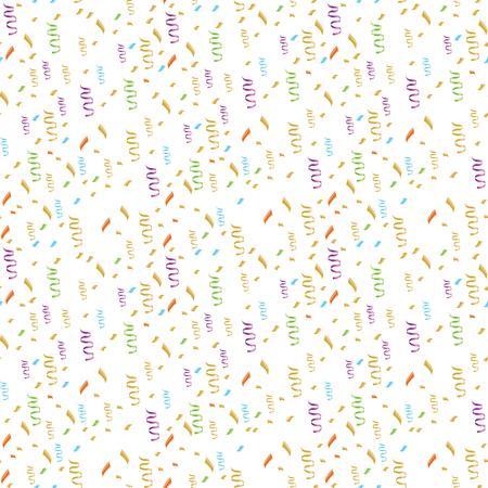 Colorful confetti seamless backgroundのイラスト素材