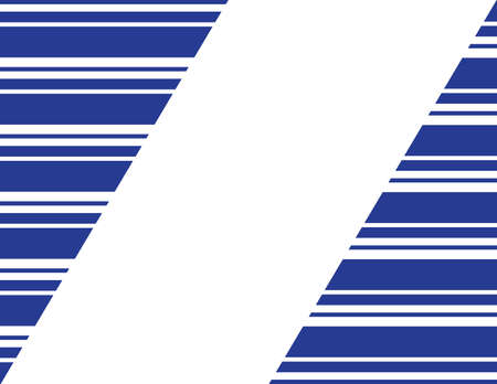 Blue White Stripes Seamless Frameのイラスト素材
