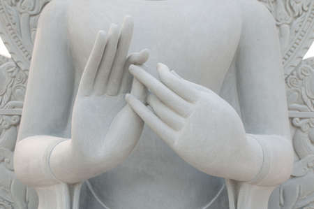 Buddha statue Carving from white sandstone