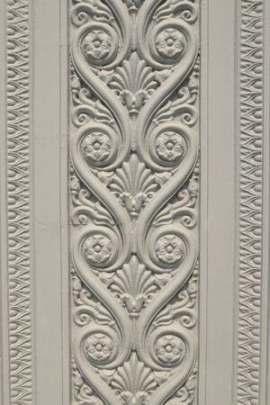 Stucco fence post the palaceの写真素材