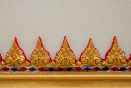 Statue of Thai temple wallsの写真素材