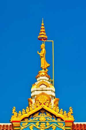 Hall of Buddha of Wat Thai の写真素材