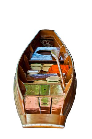 Canoe for alms of the Buddhist monks の写真素材
