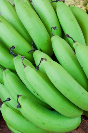 Raw sweet banana brand is green の写真素材