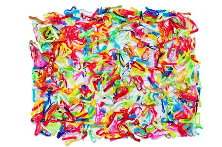 Background decoration of rubber band の写真素材
