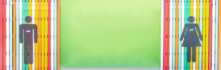 Toilet Symbol for men and women の写真素材