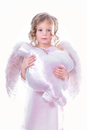 Angel with cloud. Christmas Conceptの写真素材
