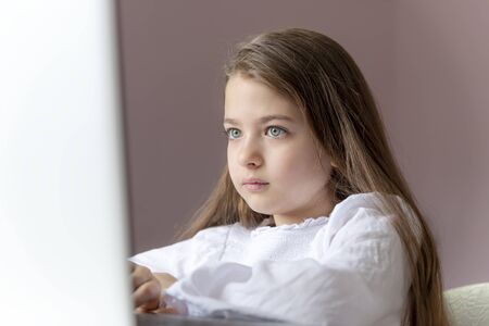 Distance learning online education. Stay at home