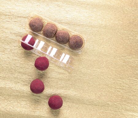 Raw energy balls with blueberries, nut and fruit.