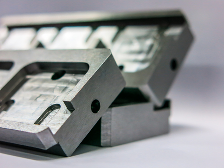 Steel through conventional molding with standard machining. Controlled by computer program inputの写真素材