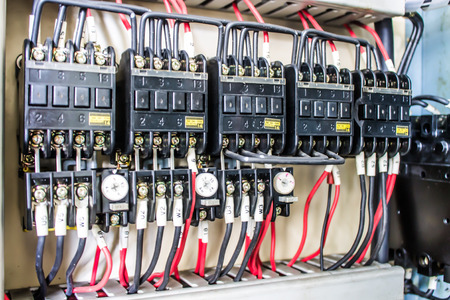 A PLC system used to control orders to automation.