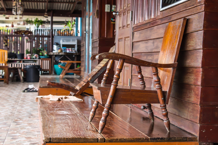 Chair brown style vintage oldの写真素材