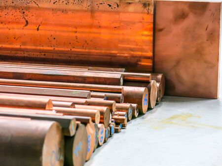 material copper roundの写真素材