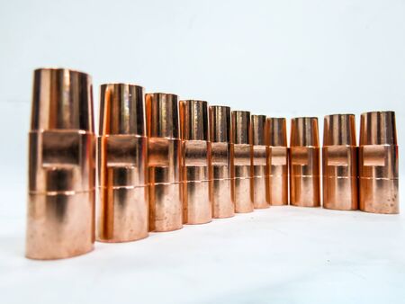 Copper material metal warehouse background