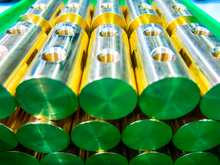 Brass gold fitting water metalの写真素材