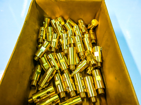 Brass gold fitting water metalの写真素材