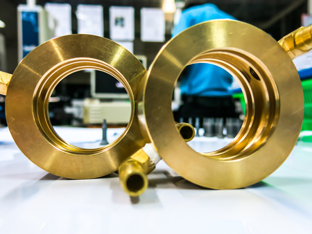 Brass coolling water product goldの写真素材