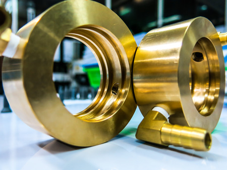 Brass coolling water product goldの写真素材