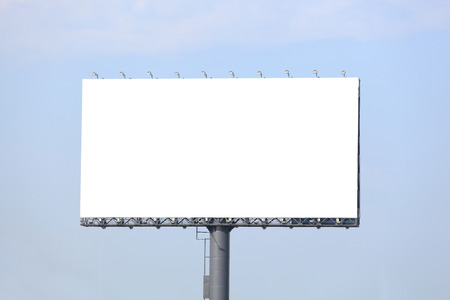 Blank billboard ready for new advertisement