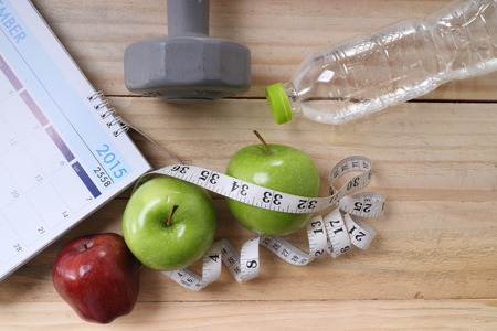 sports, fitness, recording, notepad, concept of weight loss, diet, nutritionの写真素材