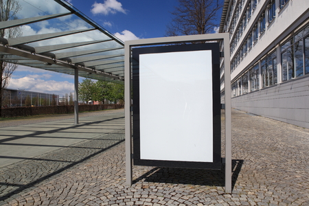 Blank billboard ready for new advertisementの写真素材