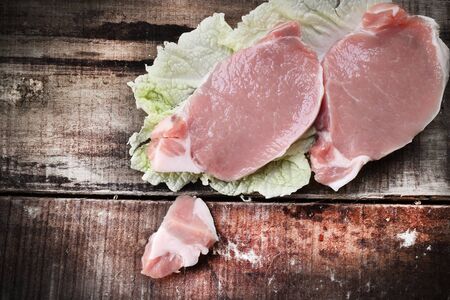 fresh raw meat vintage styleの写真素材