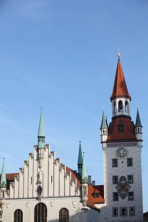 famous munich marienplatz - germany - bavariaの写真素材