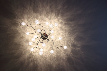 old fashion chandelier background wallpaperの写真素材