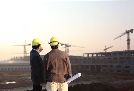 two engineer on site